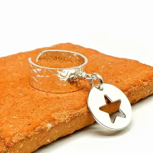 Musardise Bague Martelee Pendentif Etoile< Bagues