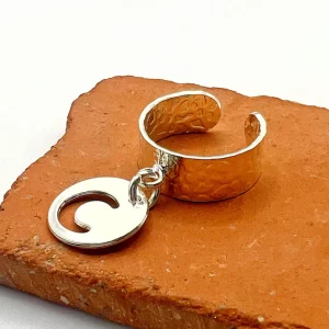 Musardise Bague Martelee Pendentif Lune< Bagues