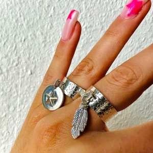 Musardise Bague Martelee Pendentif Cassidy< Bagues