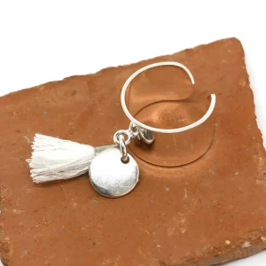 Musardise Bague Pompon Blanc< Bagues