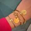 Musardise Bracelet Mini Cafe Dore< Bracelets