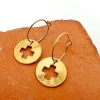 Musardise Creoles Cruz Dorees< Boucles D'Oreilles