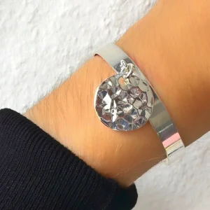 Musardise Demi Jonc Medaille Martelee Strass< Bracelets