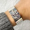 Musardise Manchette Medaille Martelee Strass< Bracelets